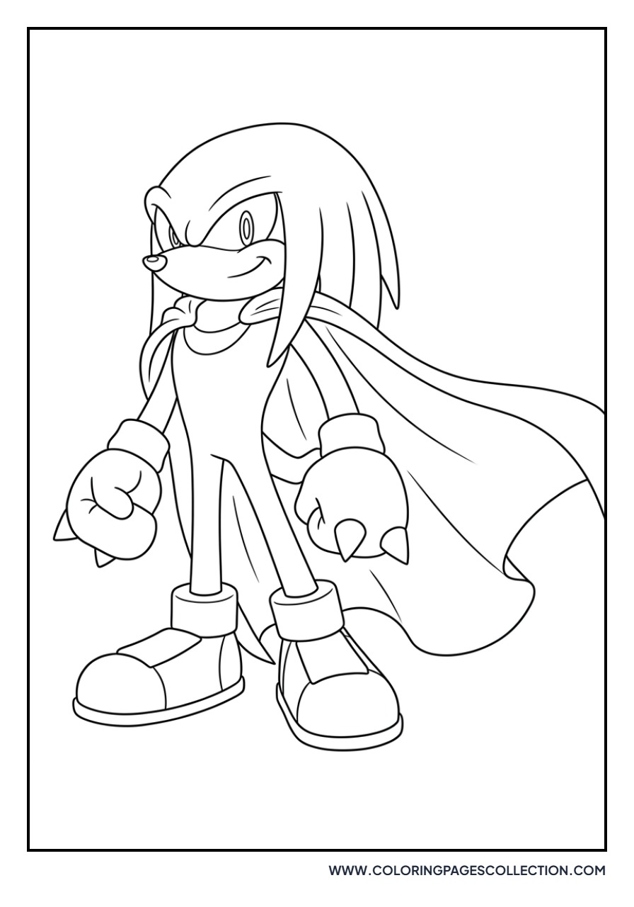 Knuckles Superhero Cape