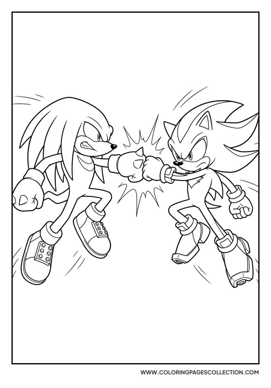 Knuckles vs Shadow