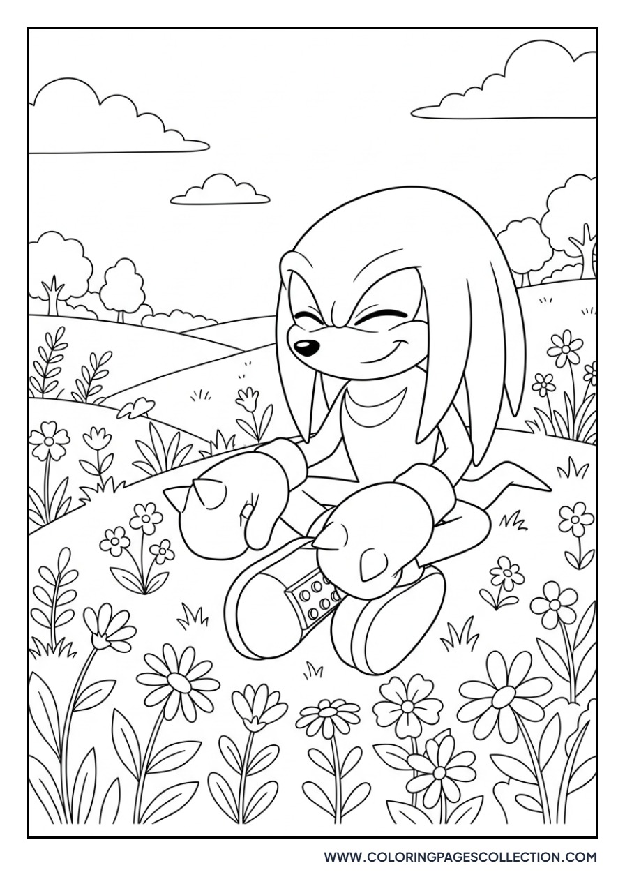 Knuckles with Spring Flowers