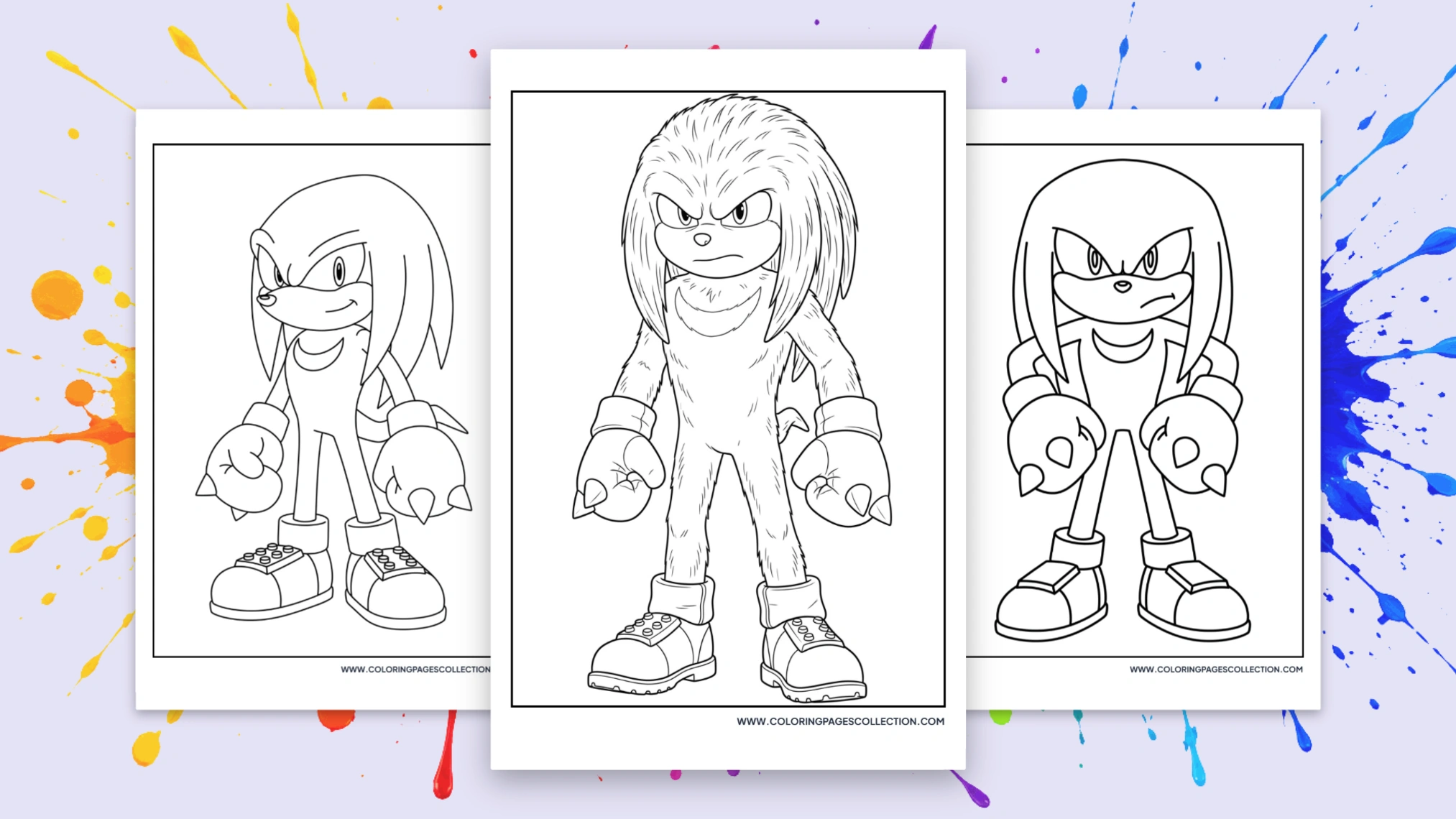 80 + Free Printable Knuckles Coloring Pages