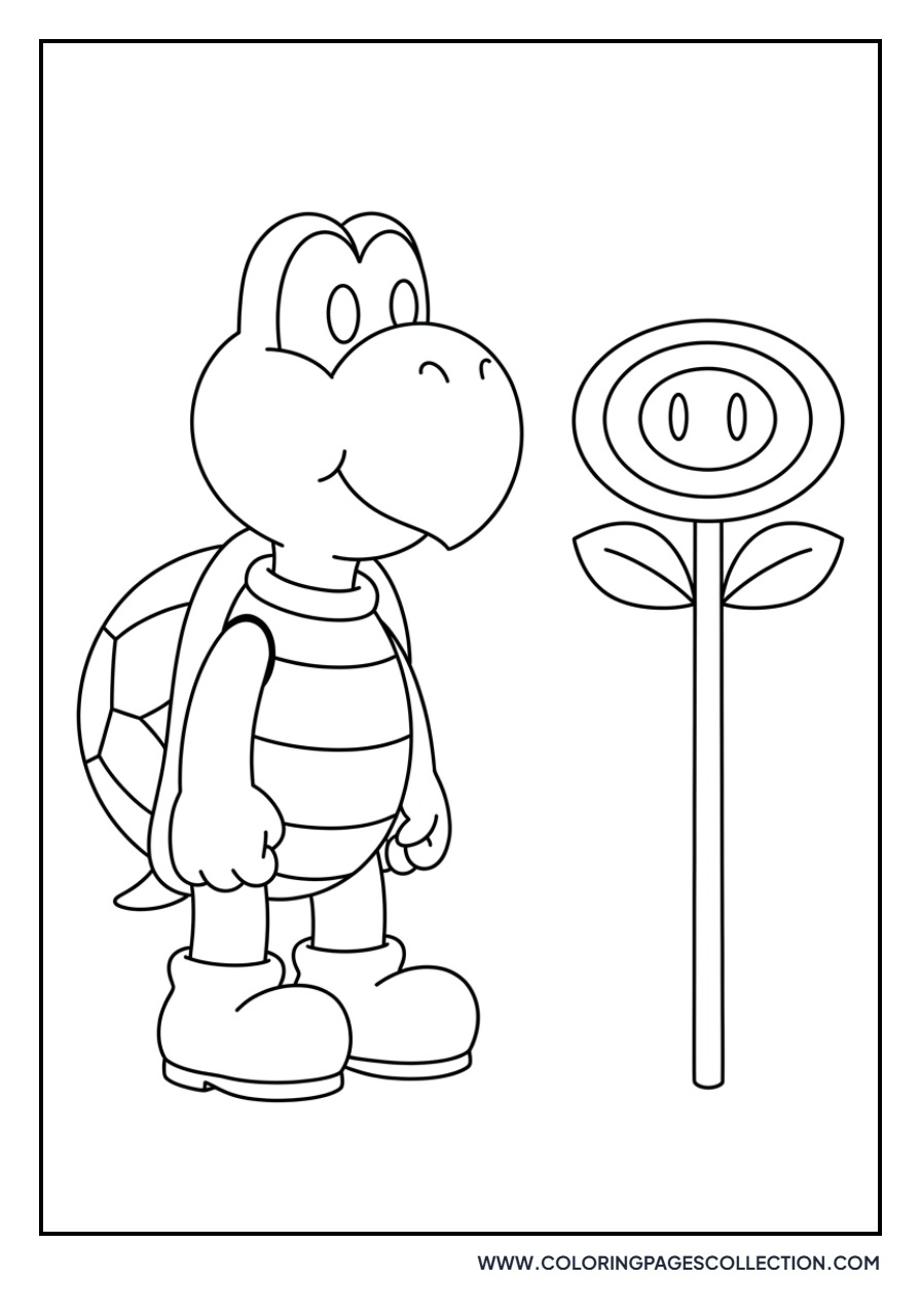 Koopa Troopa and Fire Flower
