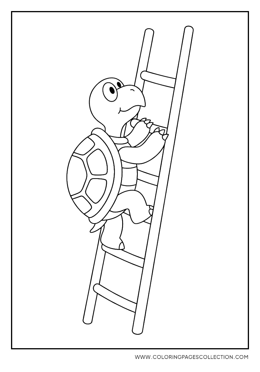 Koopa Troopa Climbing a Ladder