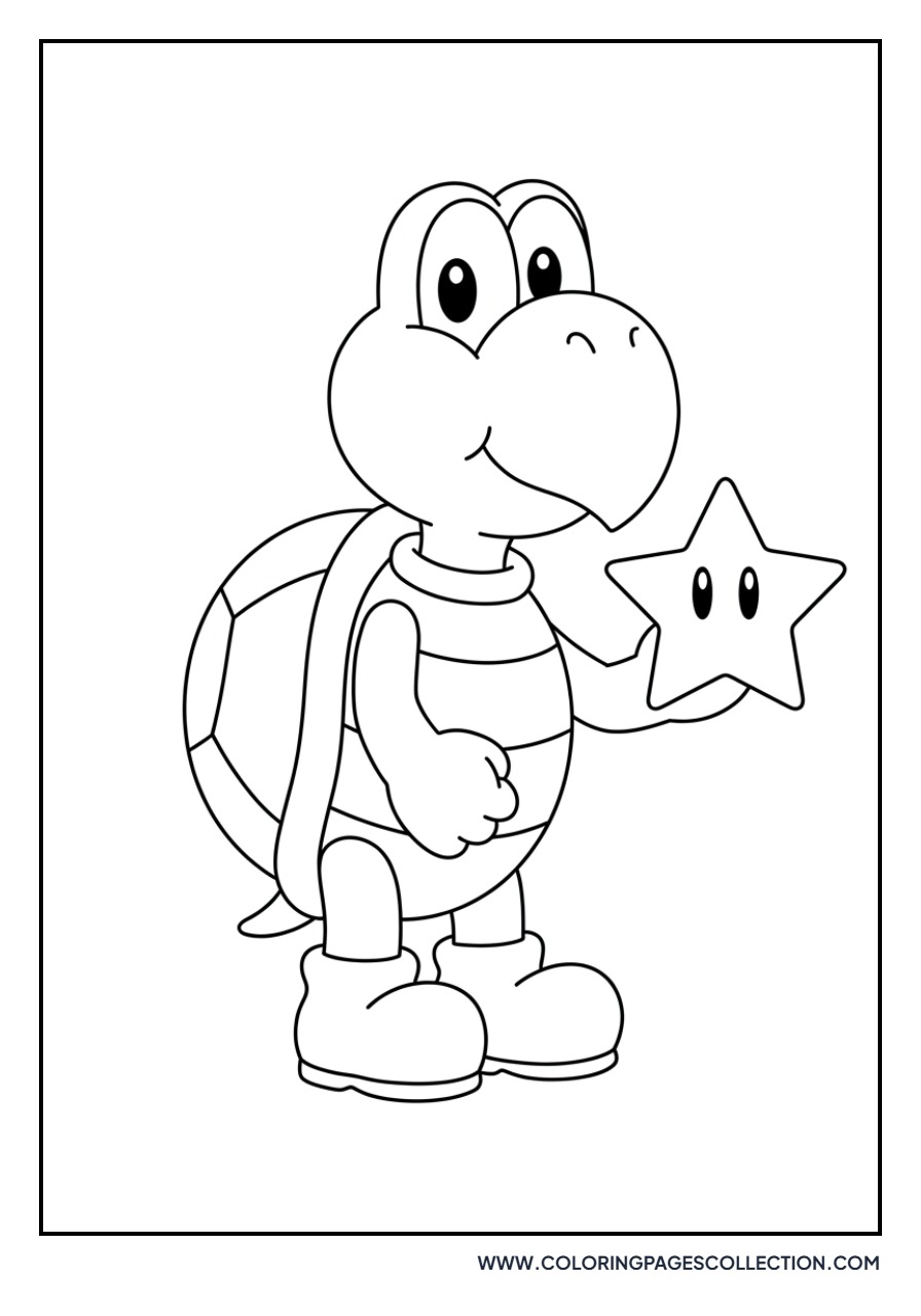 Koopa Troopa Holding a Star