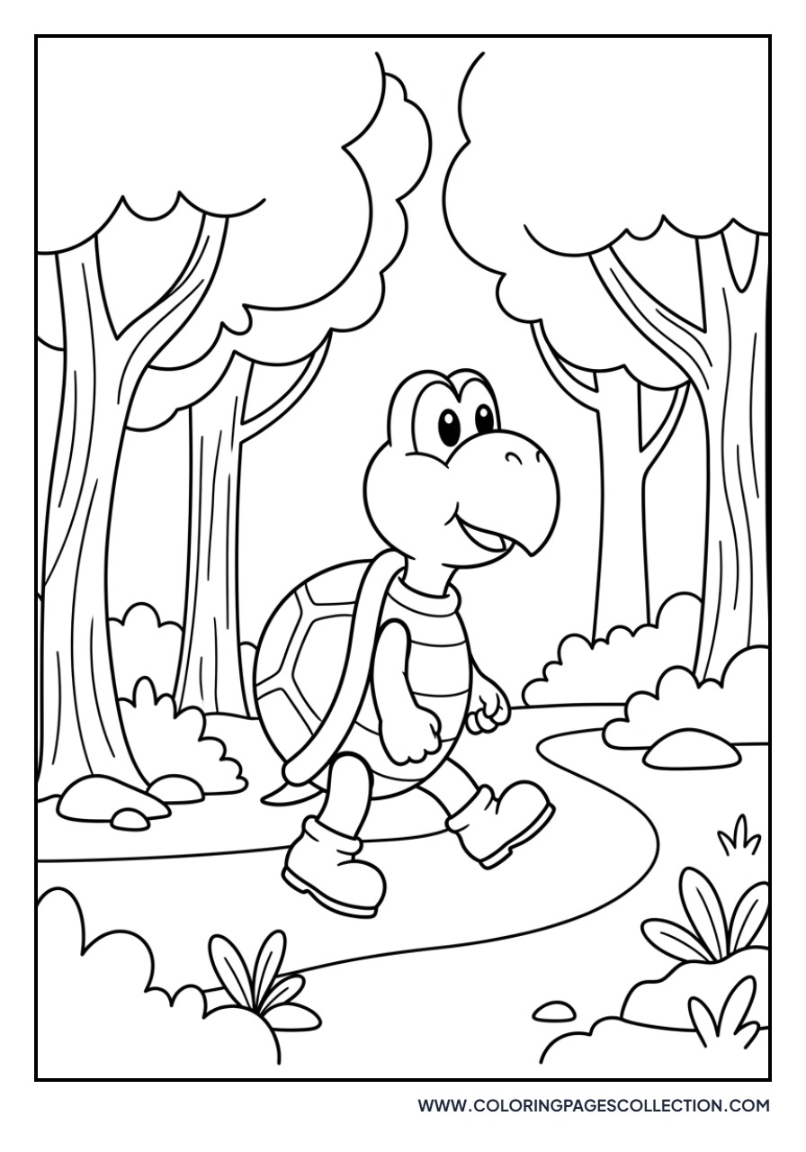 Koopa Troopa in a Forest