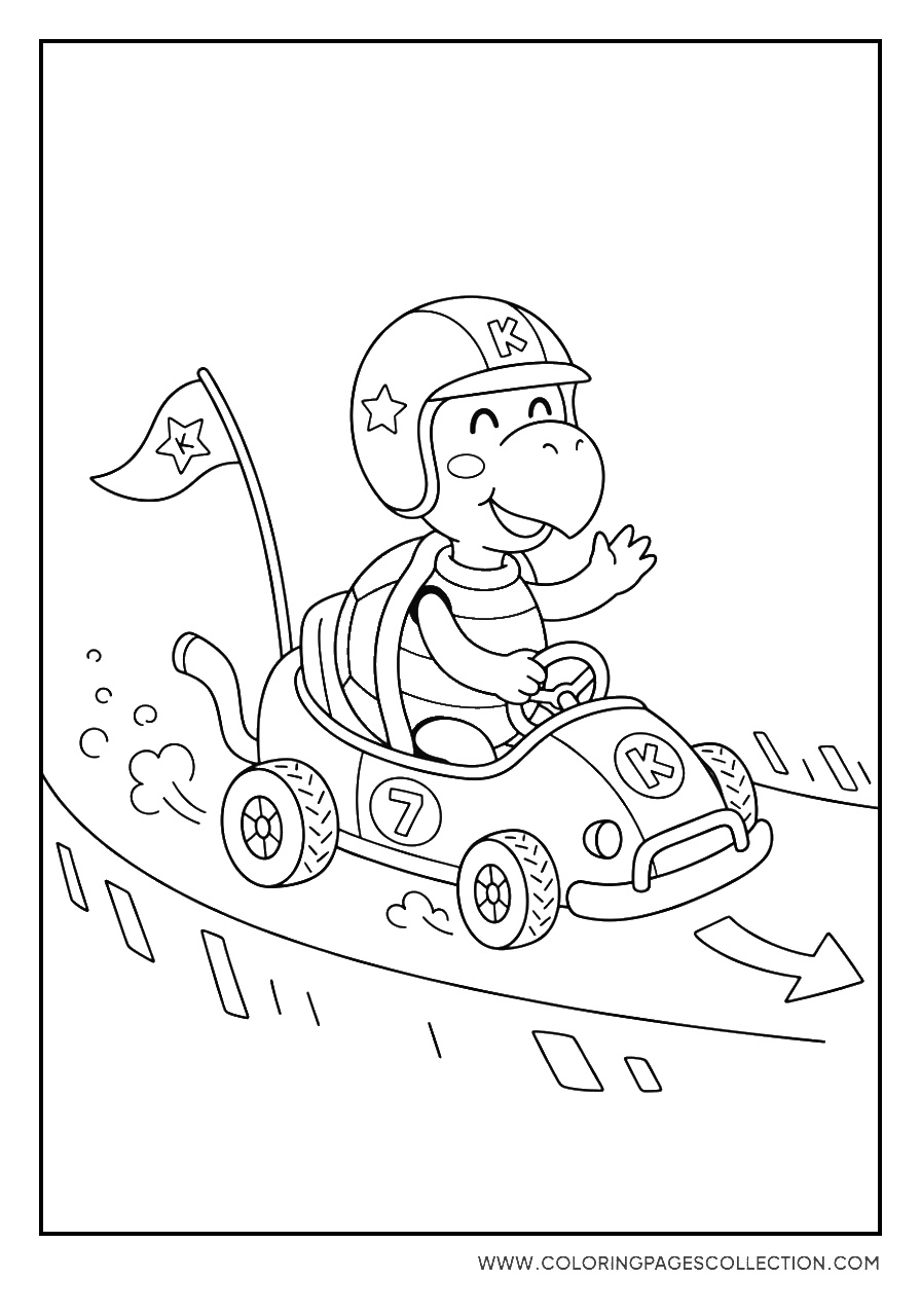 Koopa Troopa in a Go-Kart
