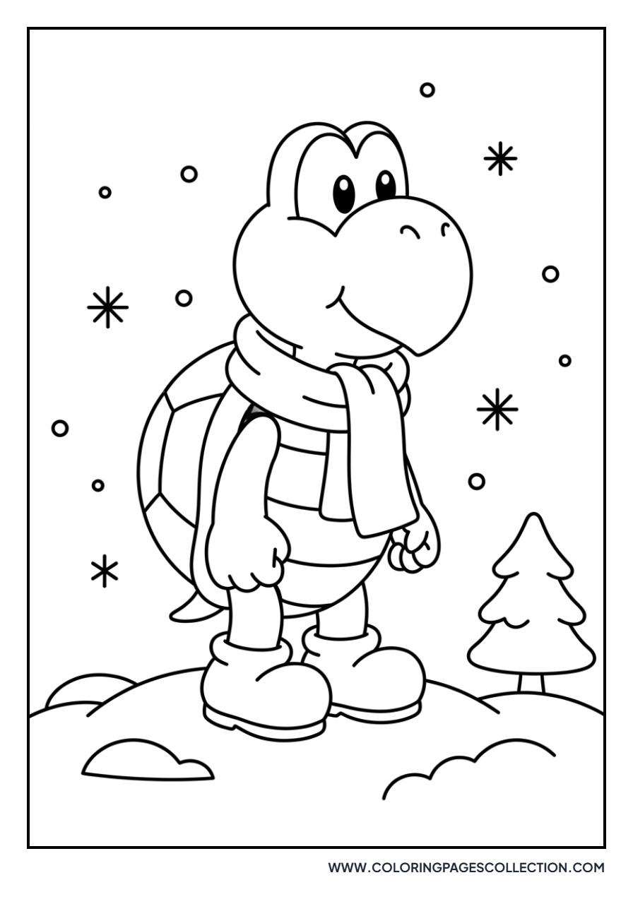 Koopa Troopa in the Snow