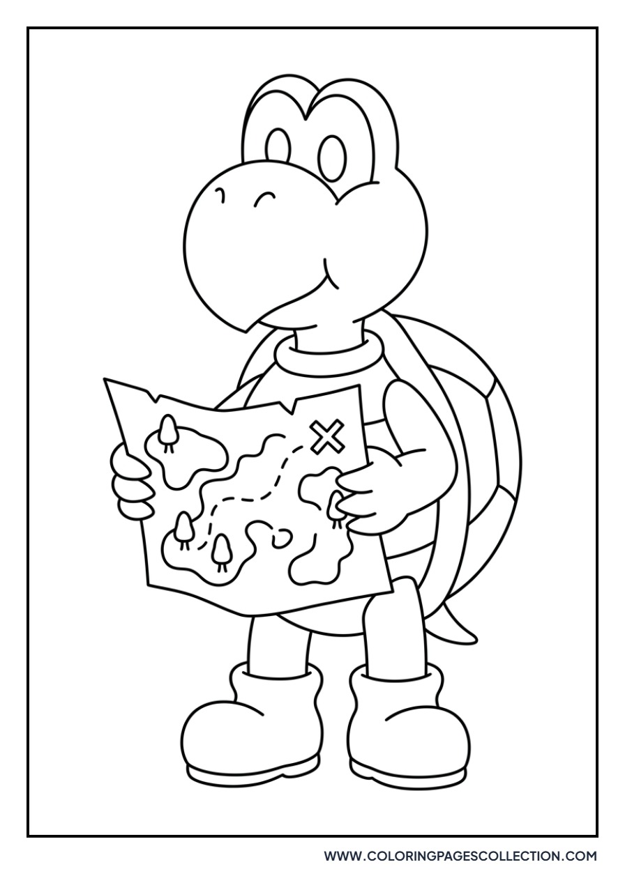 Koopa Troopa Looking at Map