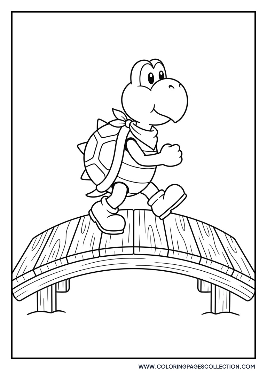 Koopa Troopa on a Bridge