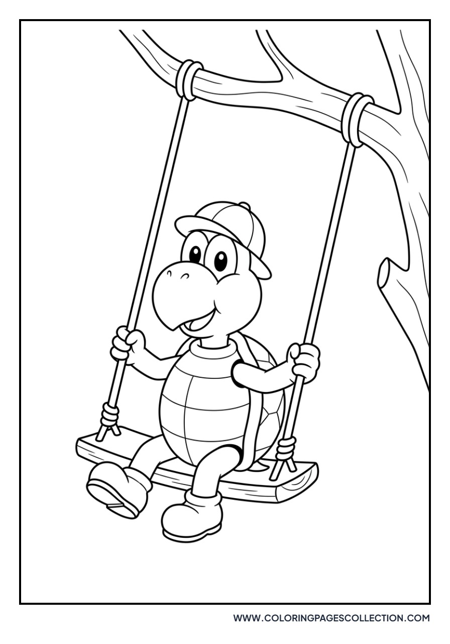 Koopa Troopa on a Swing