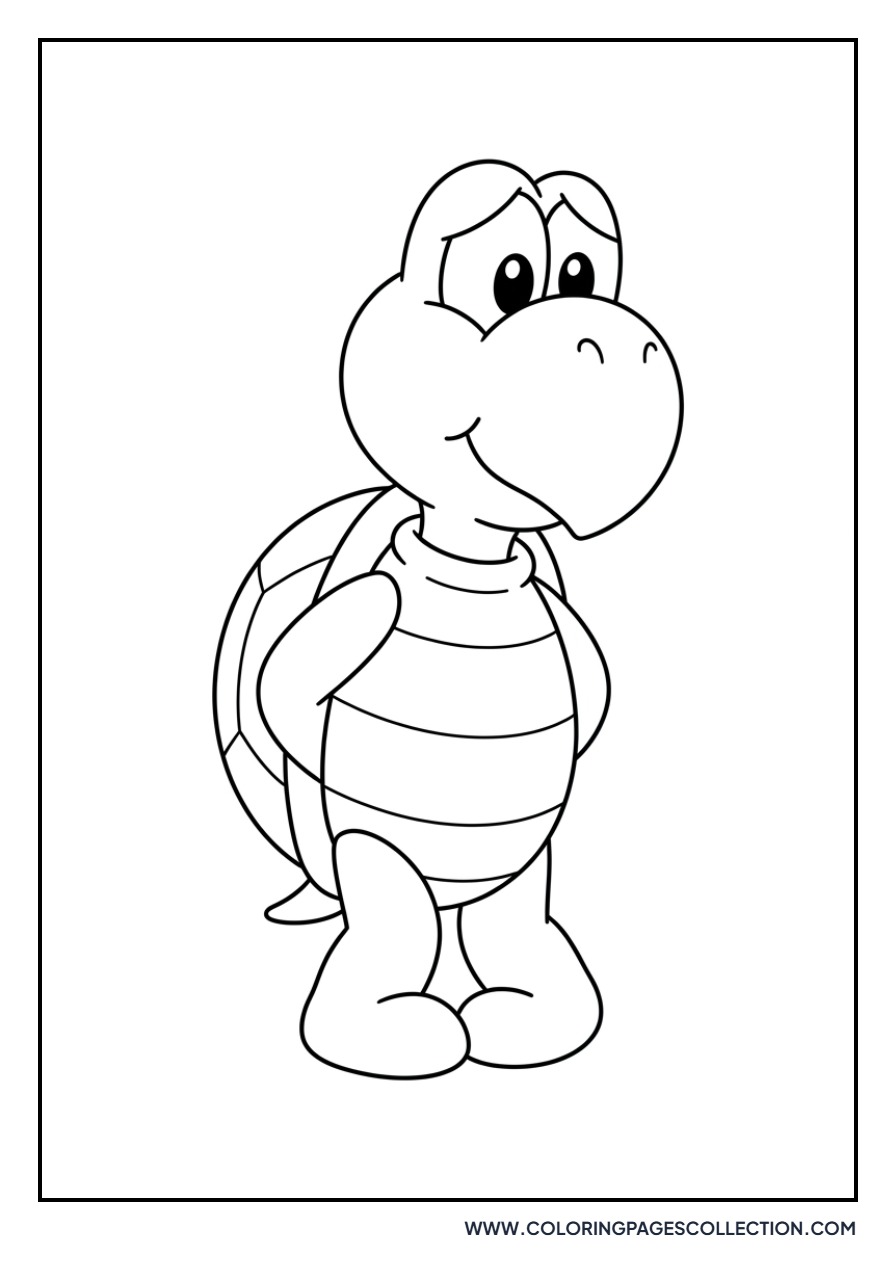 Koopa Troopa Shyly Looking