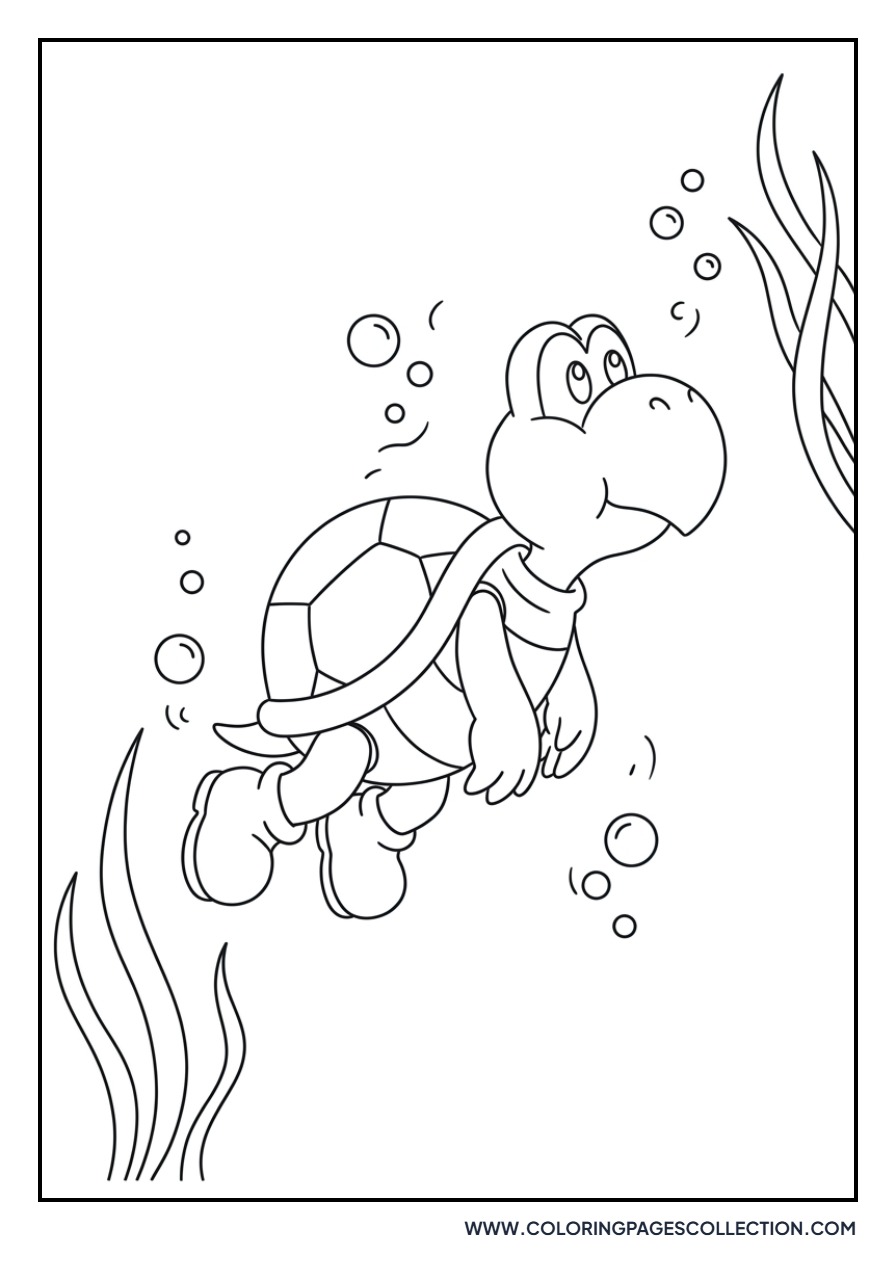Koopa Troopa Swimming