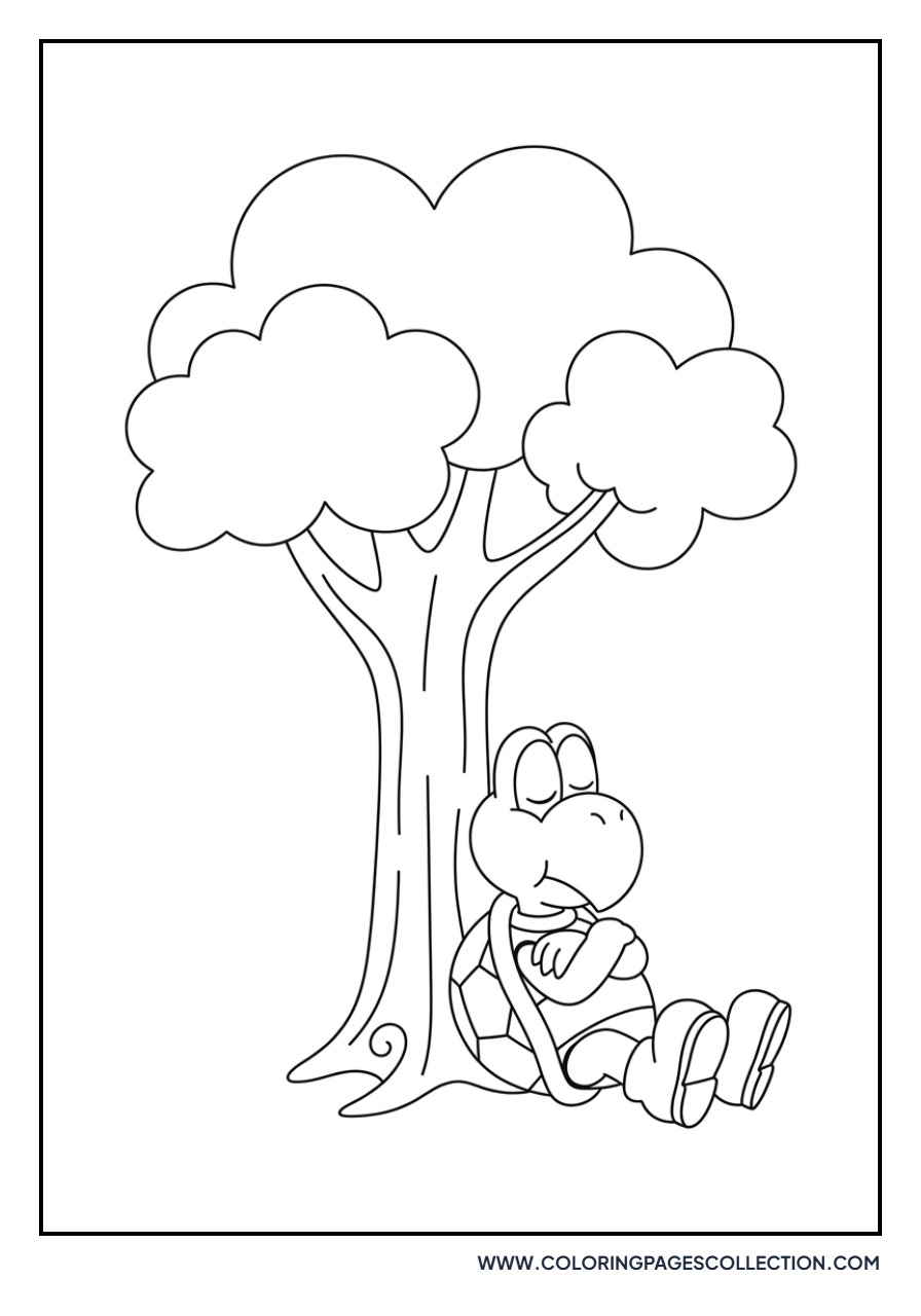 Koopa Troopa under a Tree