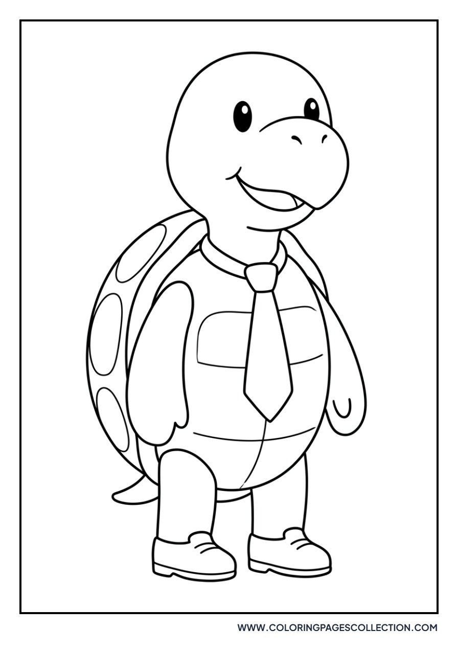 Koopa Troopa Wearing a Tie