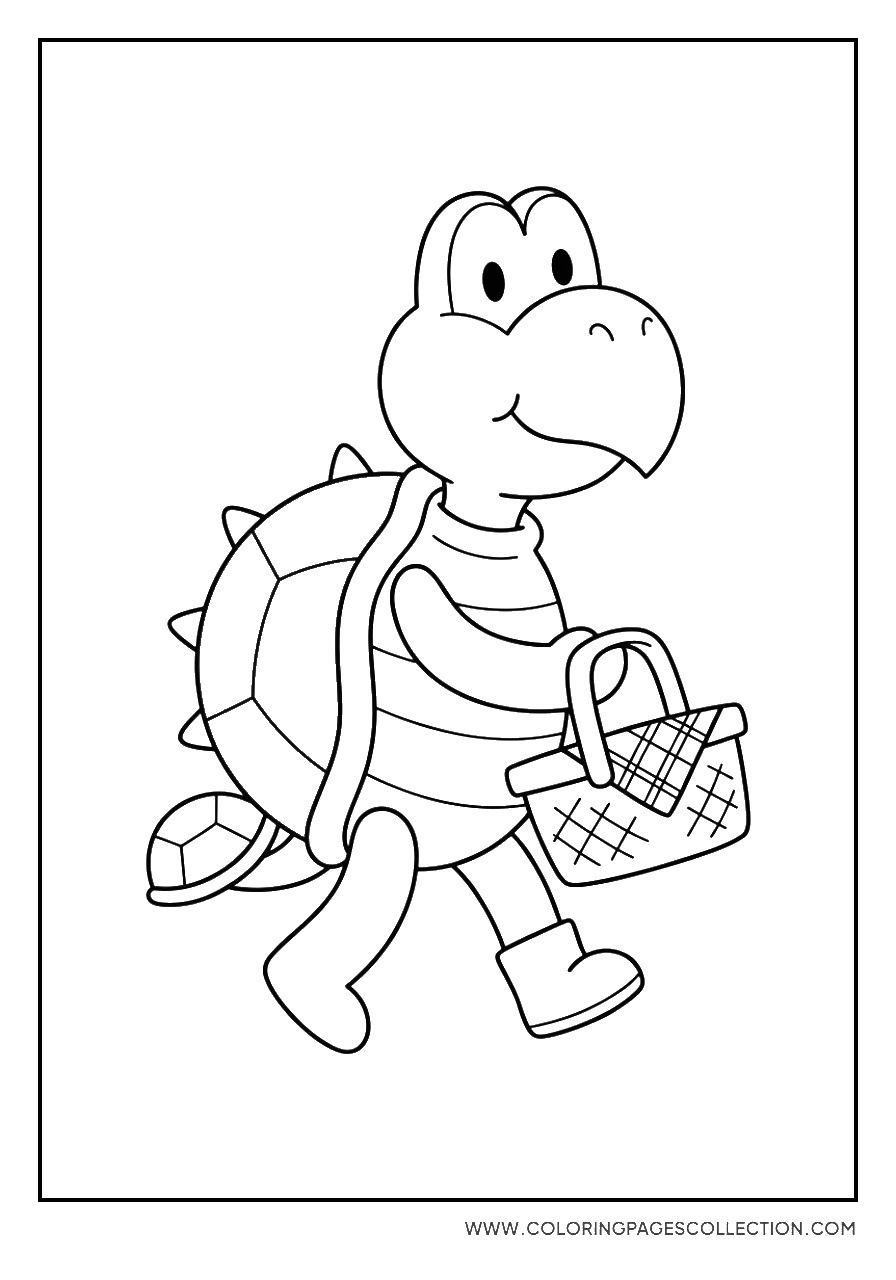 Koopa Troopa with a Basket