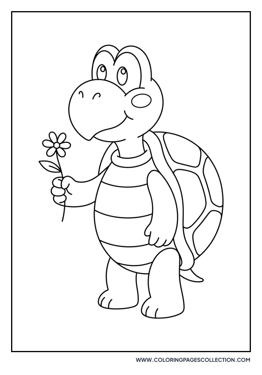 Koopa Troopa with a Flower