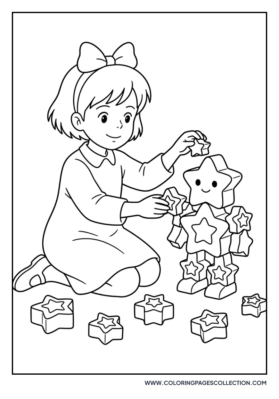 Kiki Building a Star Robot