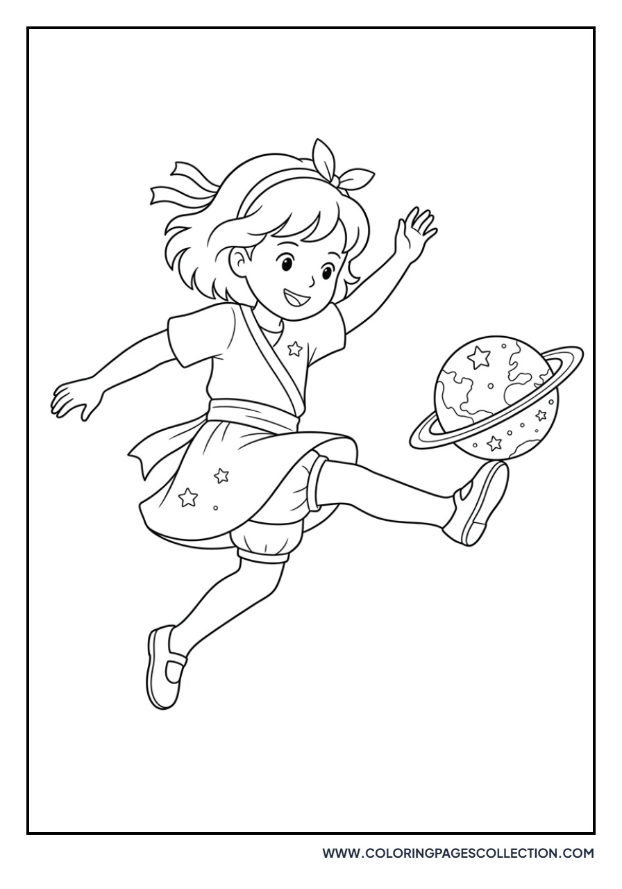 Kiki Playing Soccer