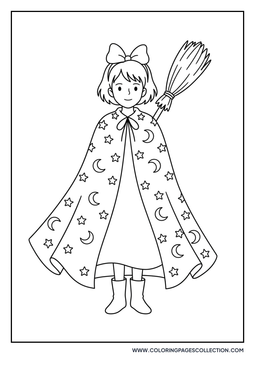 Kiki with a Magic Cloak