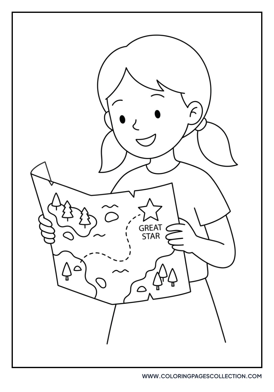Kiki with a Treasure Map