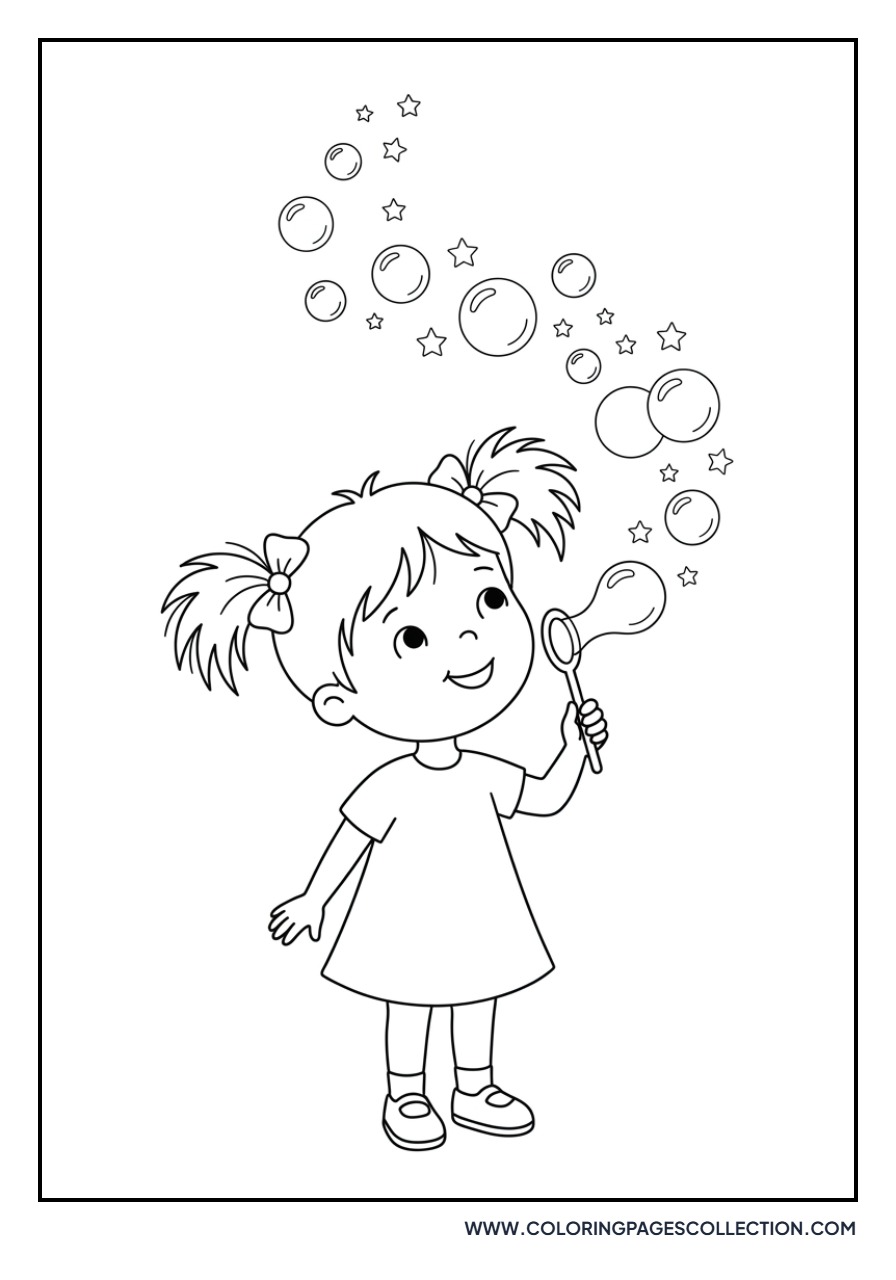 Lala Blowing Bubbles