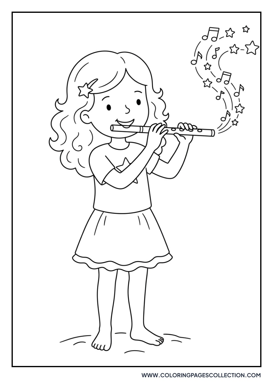 Lala Playing the Flute