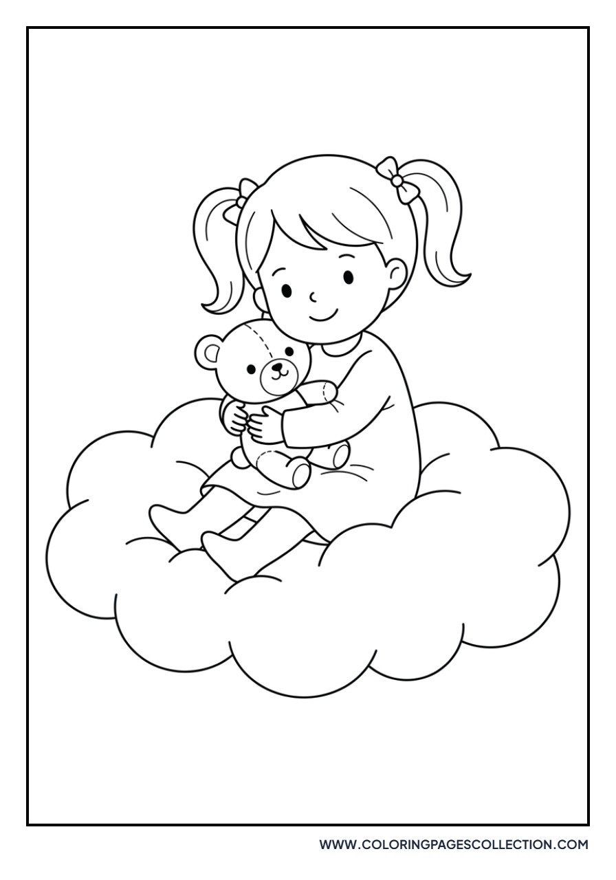Lala with a Teddy Bear