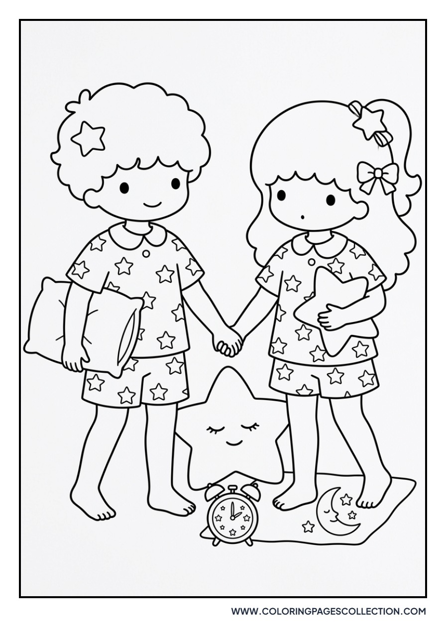 Twins in Pajamas