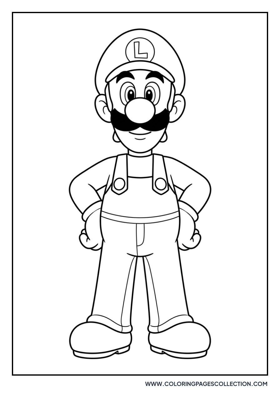Classic Luigi Standing Proudly