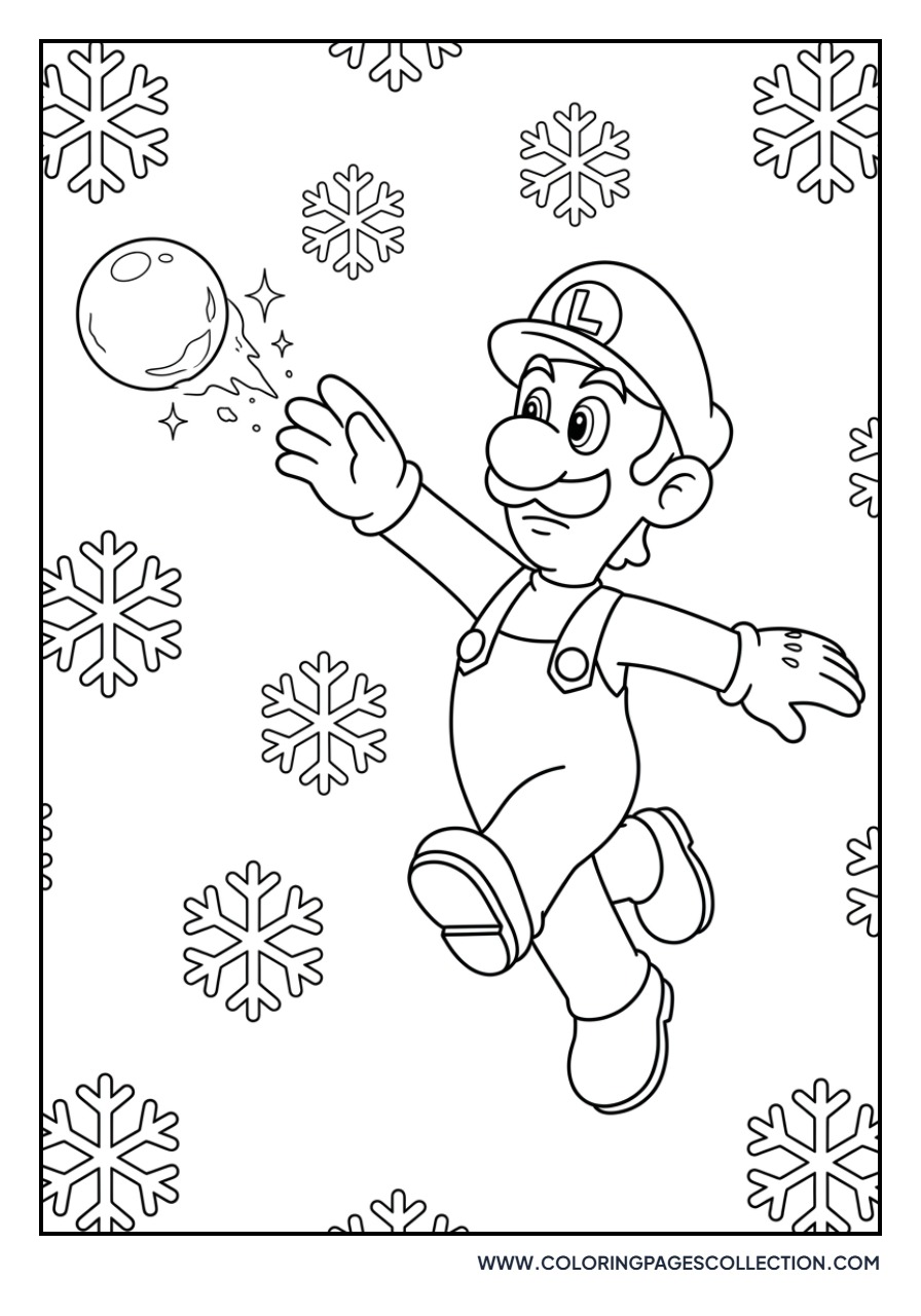 Ice Luigi Freezing Enemies