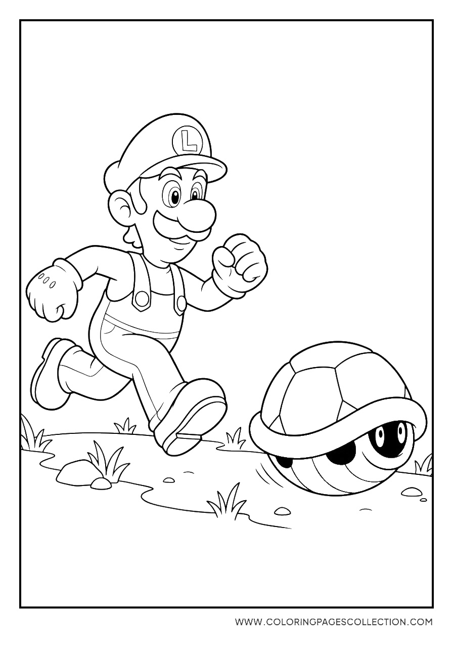 Luigi and a Koopa Troopa