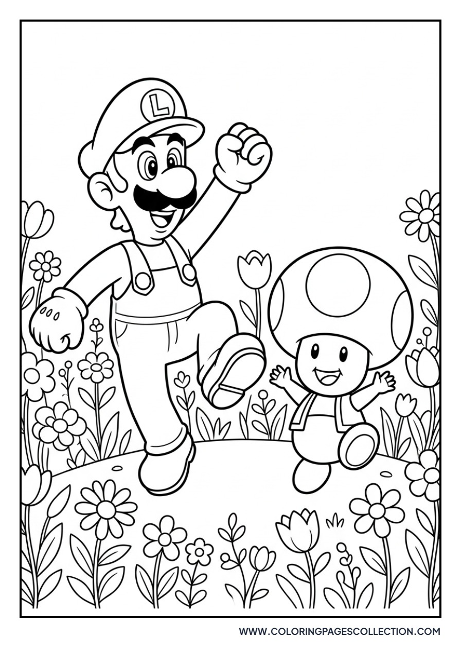Luigi and Toad Dancing