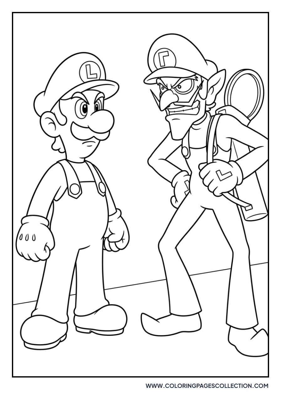 Luigi and Waluigi Rivalry