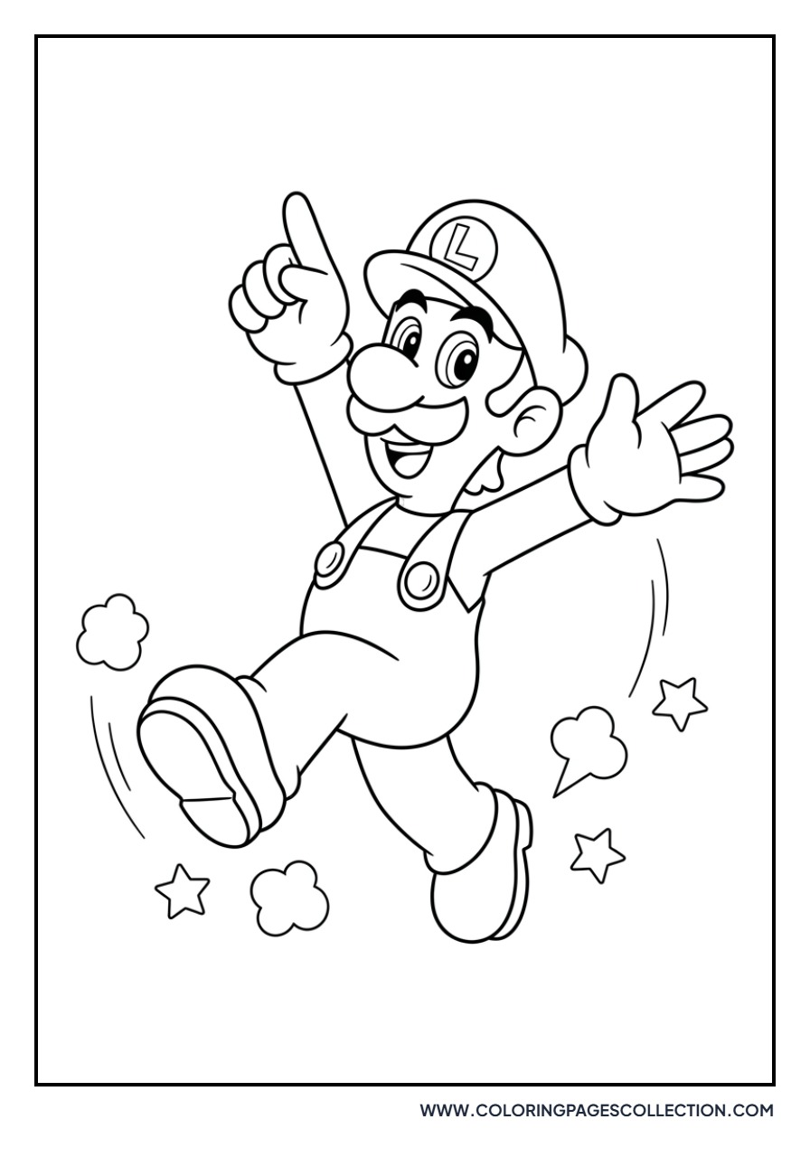Luigi Celebrating Victory