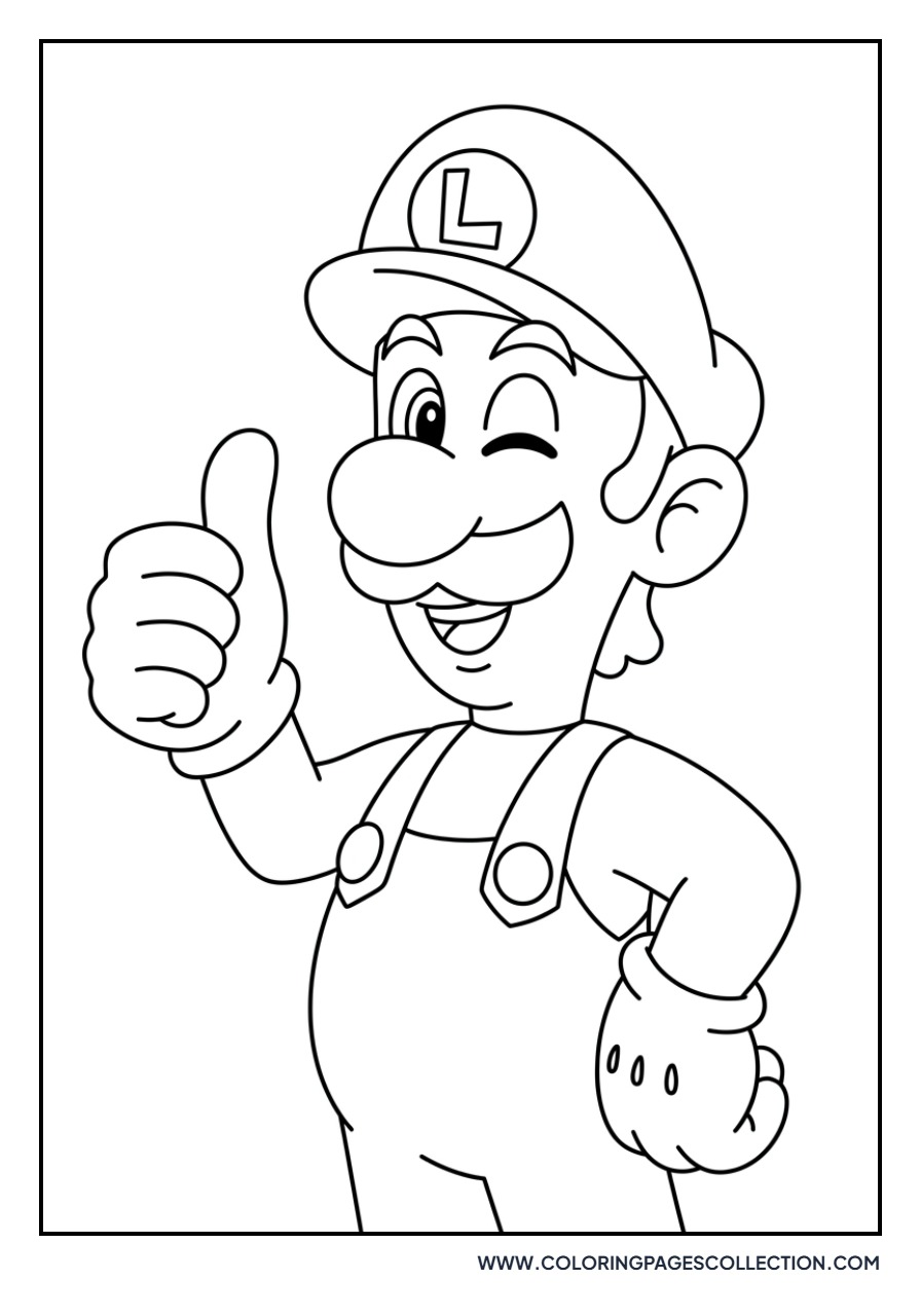 Luigi Giving a Thumbs Up