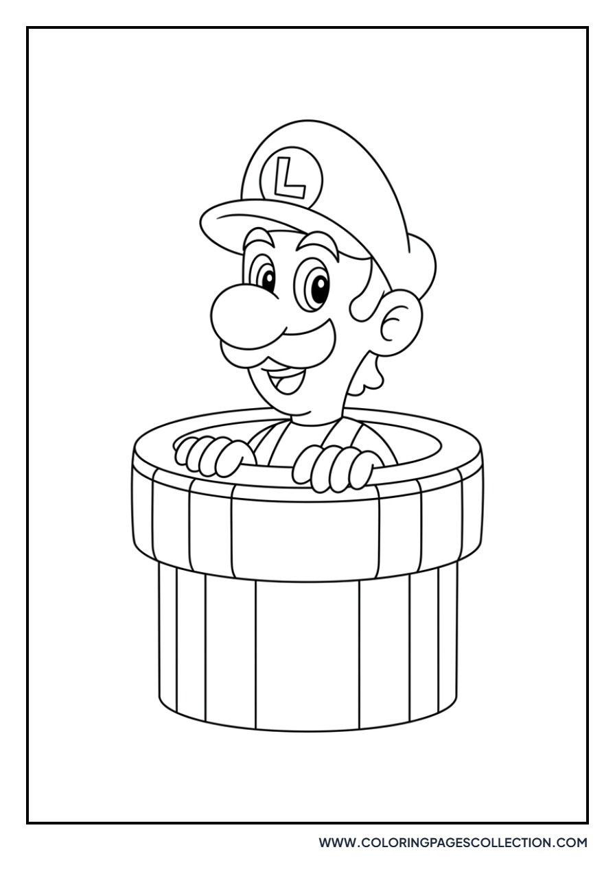 Luigi in a Pipe
