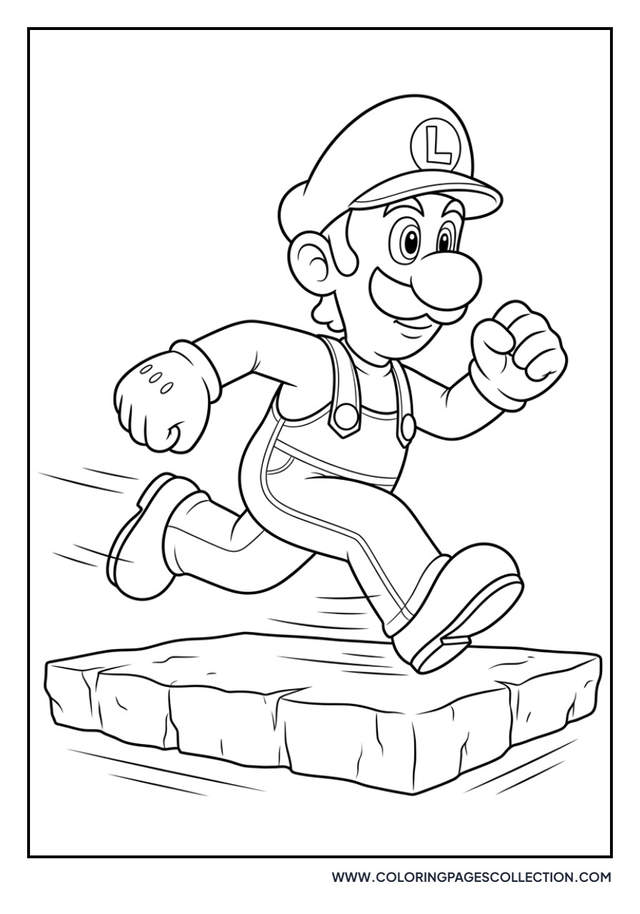Luigi Running at High Speed