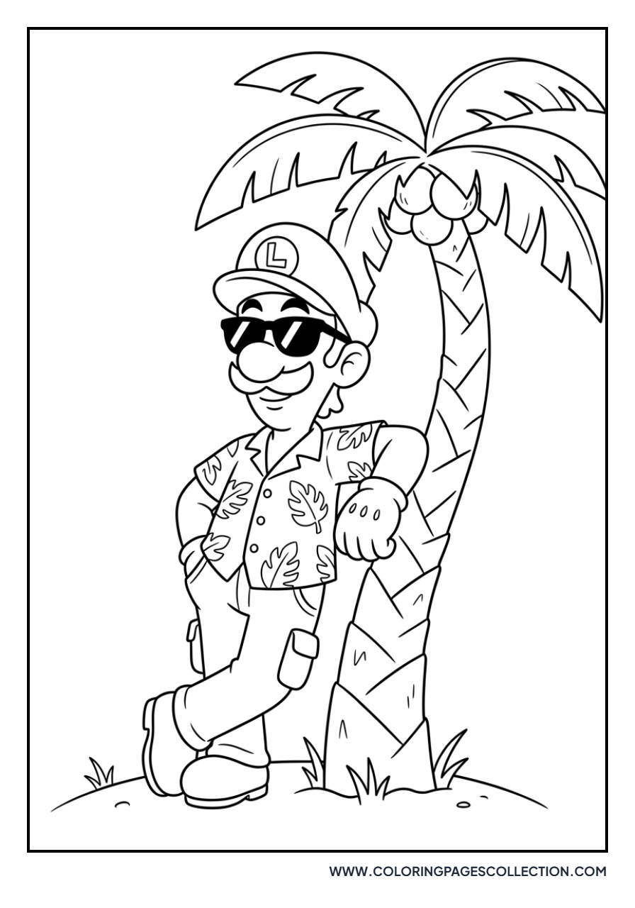 Luigi Wearing Sunglasses