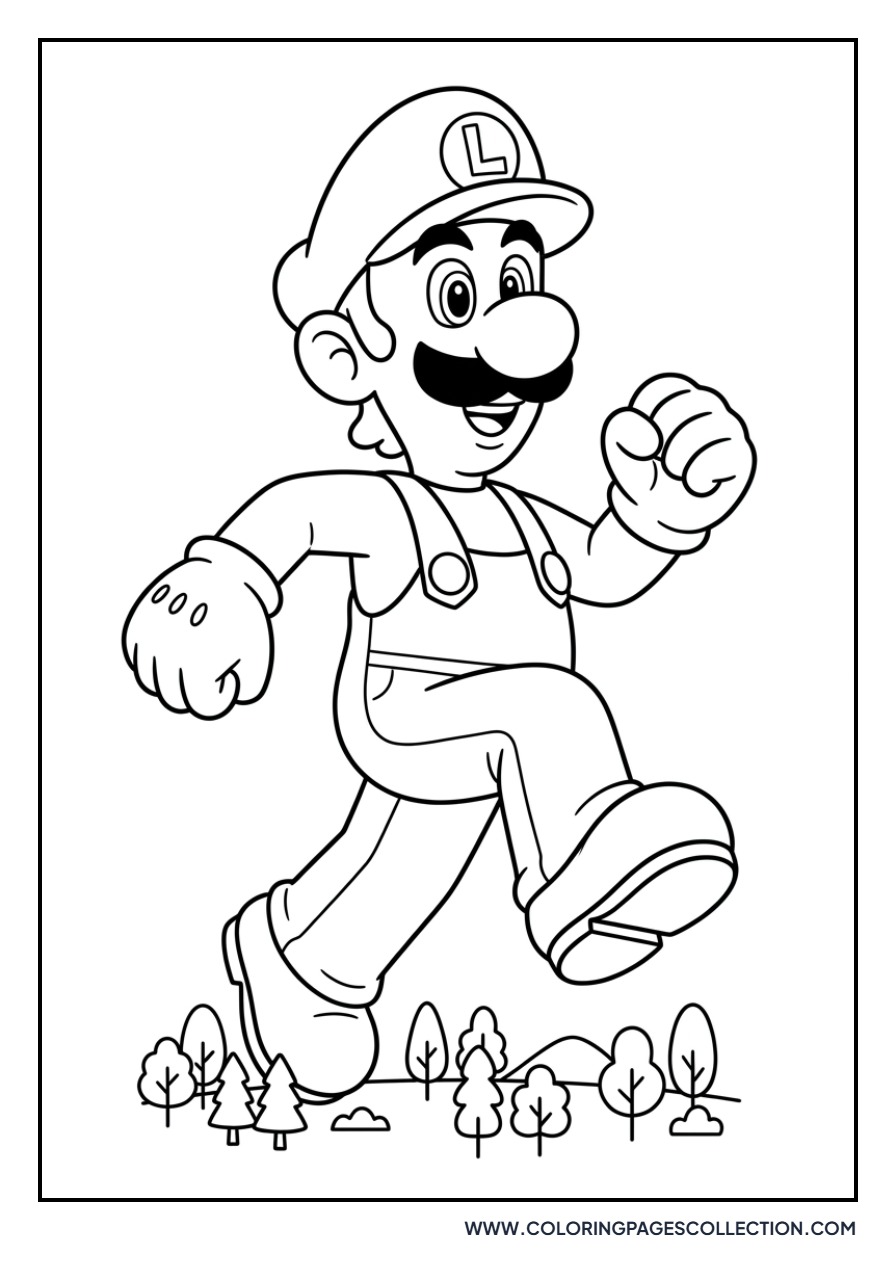 Luigi with a Mega Mushroom