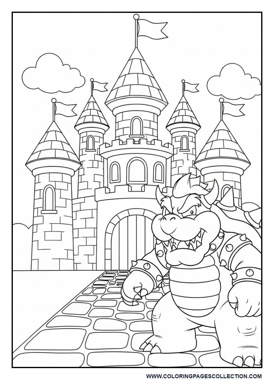 Bowser at His Castle