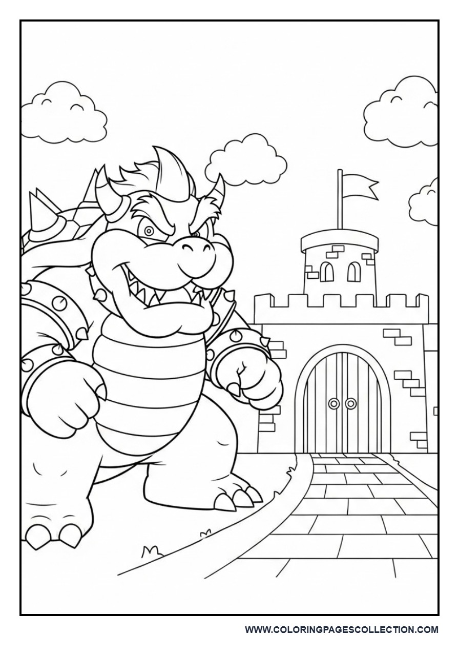 Bowser Near Castle Gate