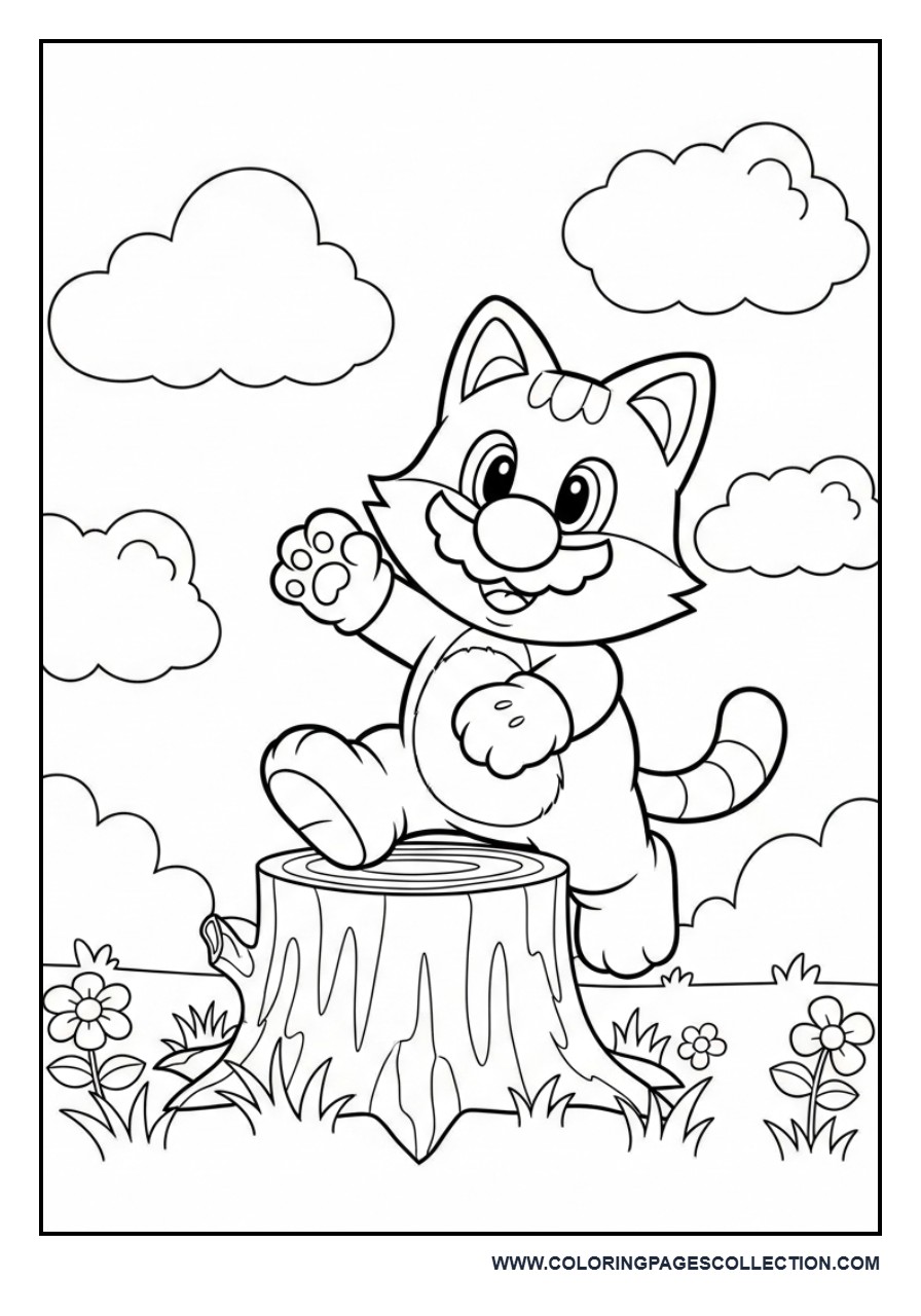 Cat Mario Climbing Adventure
