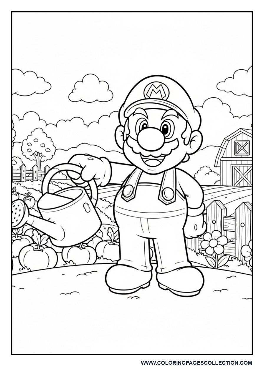 Farmer Mario in the Garden