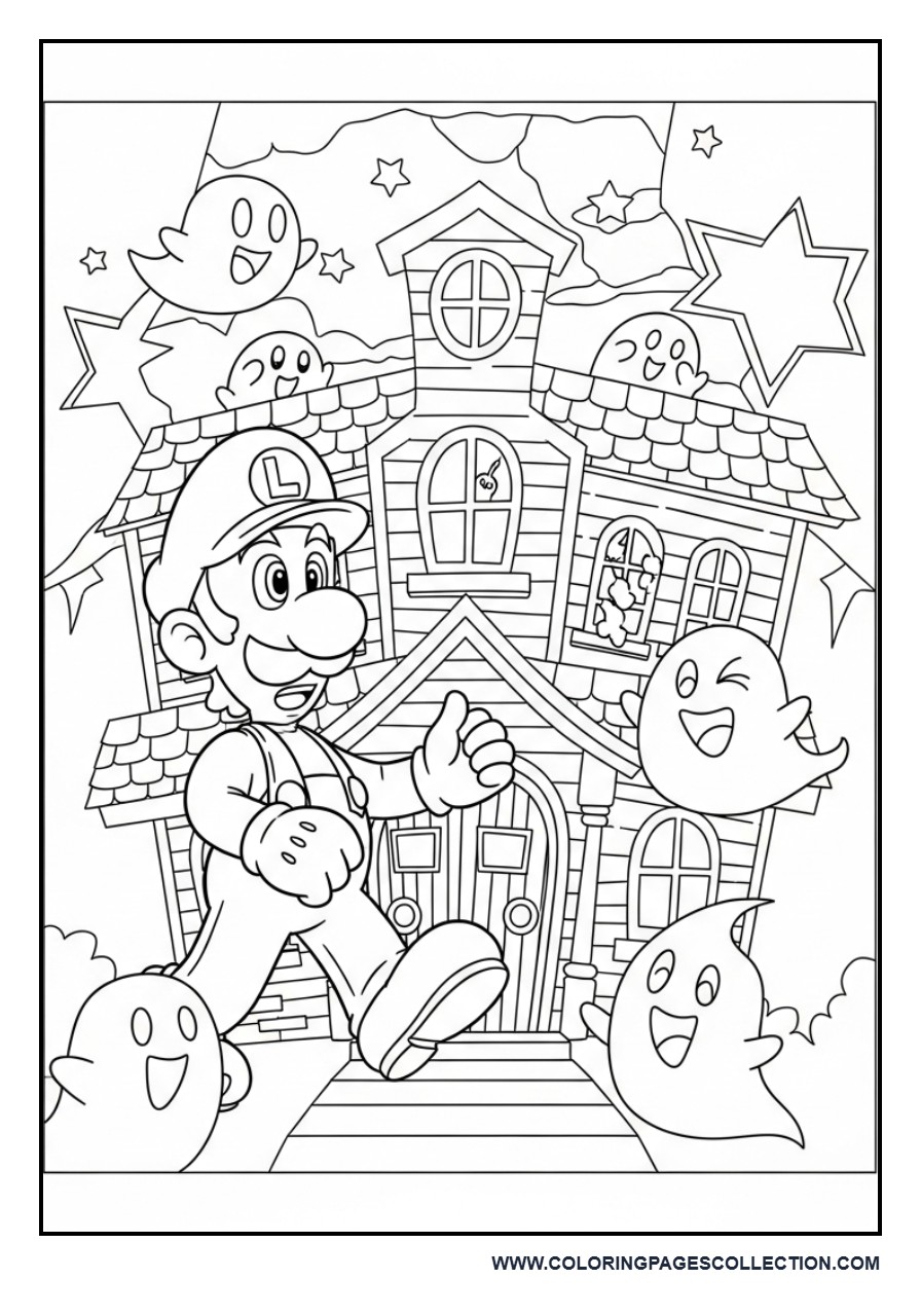 Luigi in Haunted Mansion Adventure