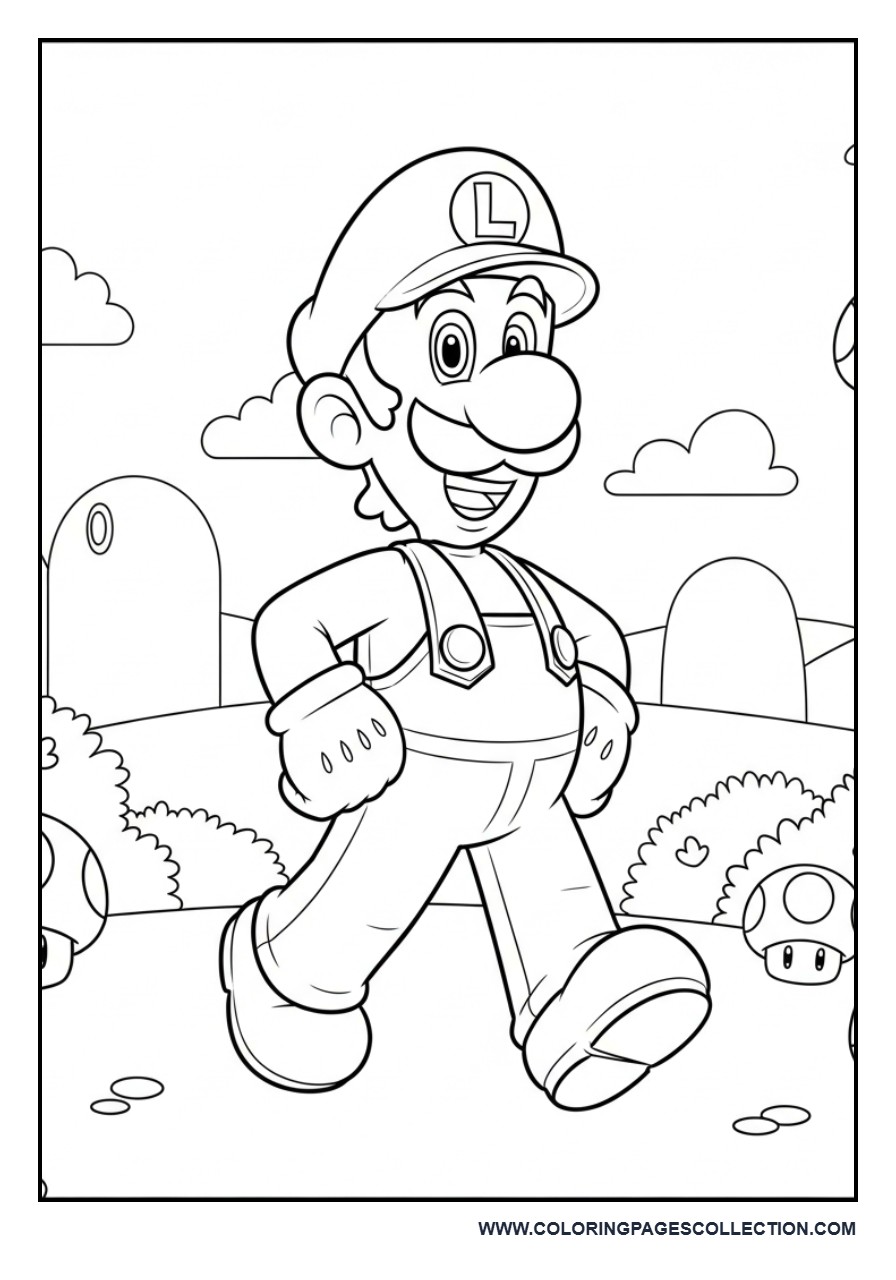 Luigi in Mushroom Kingdom