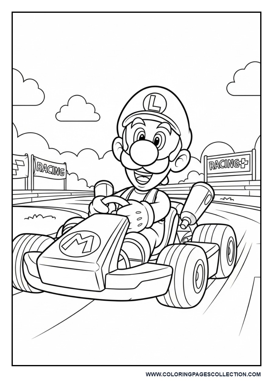 Luigi Racing Fast