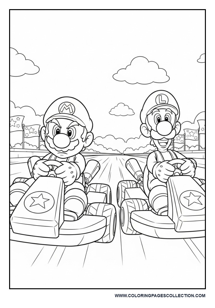 Mario and Luigi Race