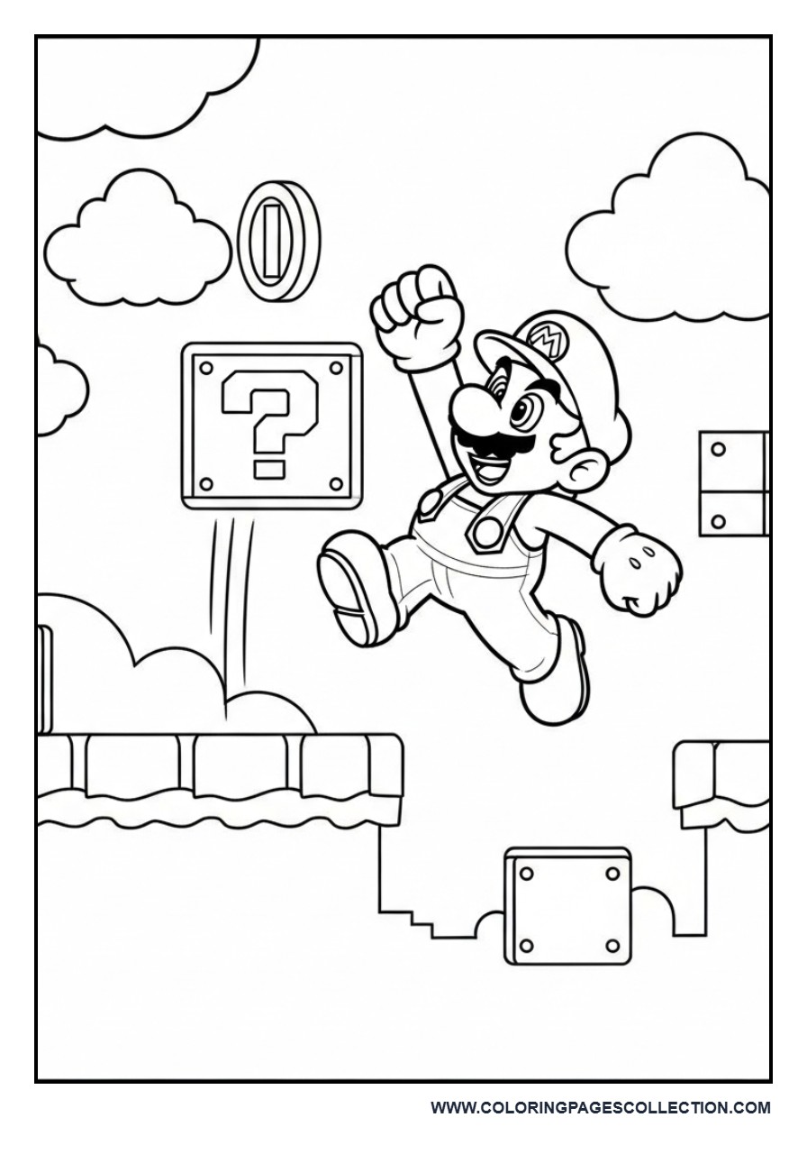 Mario Breaking Question Block