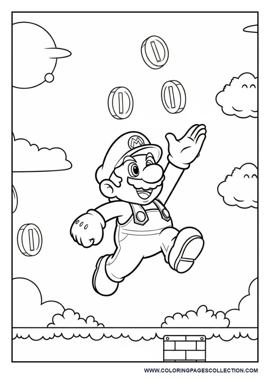 Mario Jumping for Coins