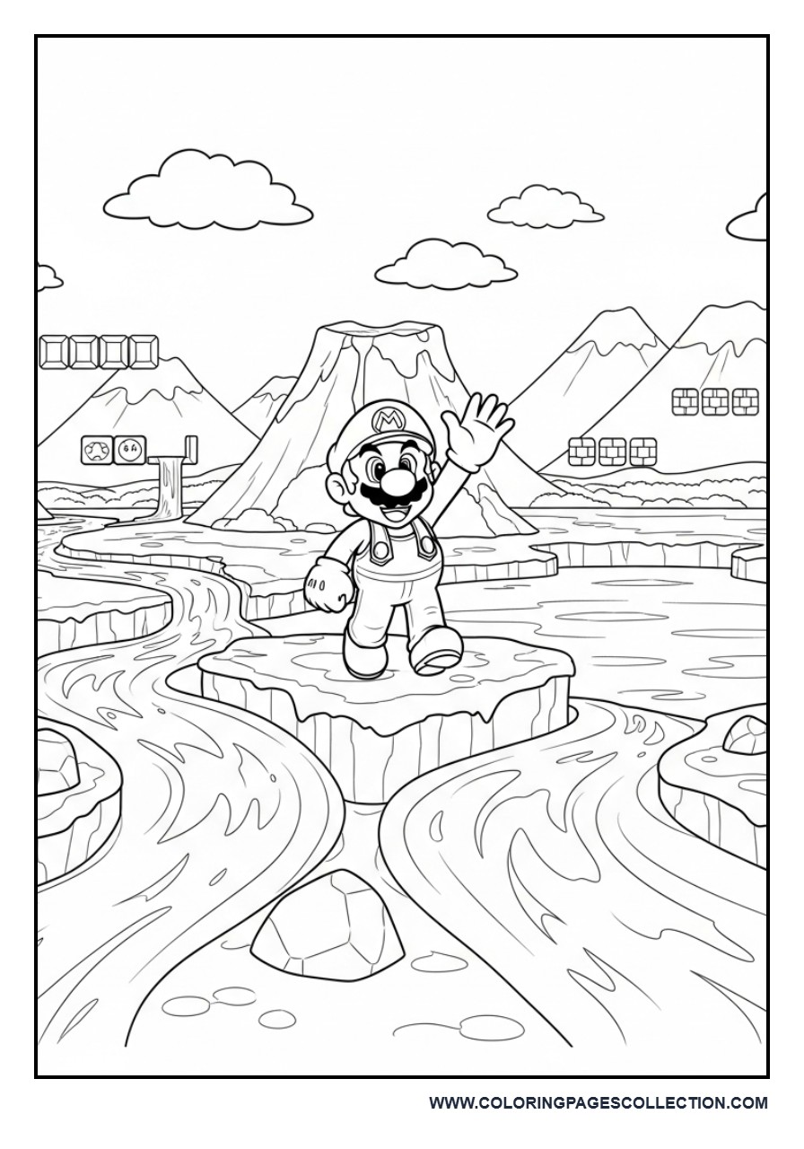 Mario Volcano Adventure