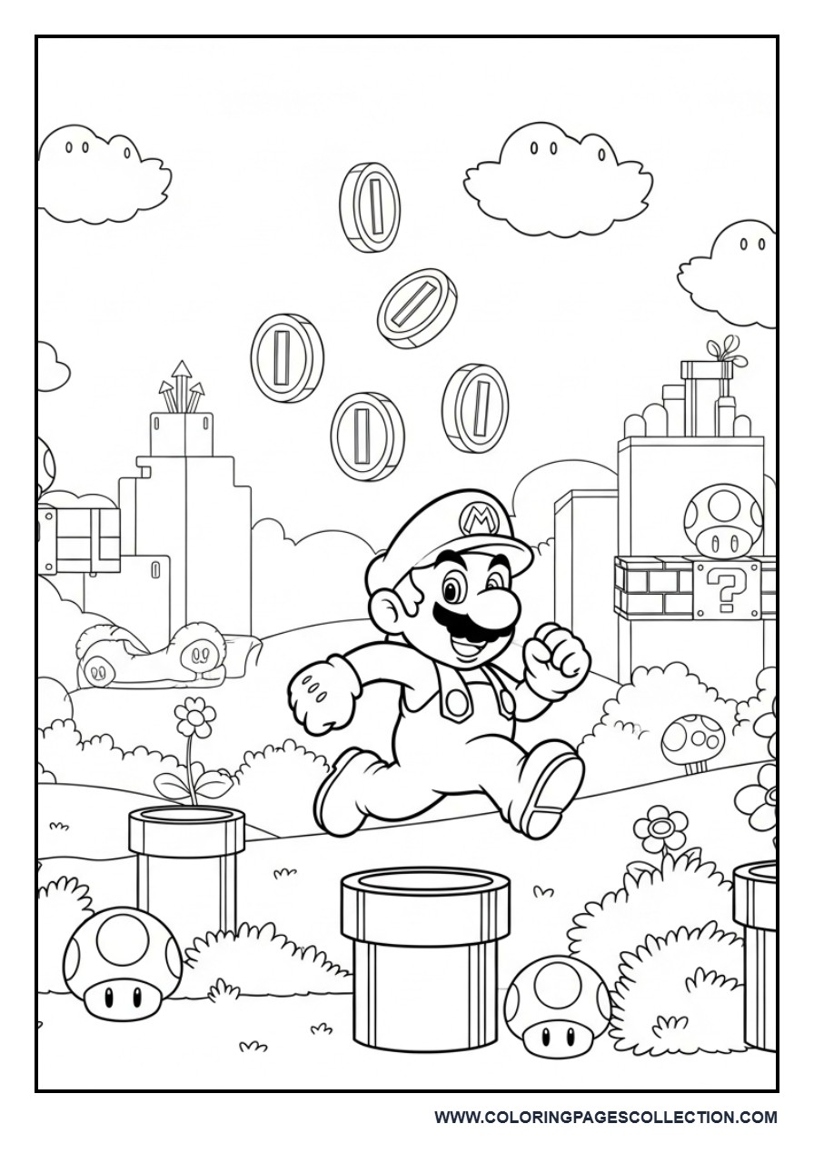 Mushroom Kingdom Adventure Scene